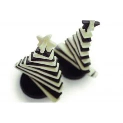 3D Tree Choc Stampo Albero Di Natale In Silicone Ø 13 Cm Kit 2 Alberi Silikomart