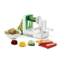 Affettaverdure A Spirale Con Manovella A 3 Lame Da Banco Oxo Good Grips -Peroni Kitchen Negozio affetta verdure a spirale con manovella oxo good grips 4