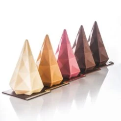 ALBERO HEXAGON KT205 Stampo Termoformato Per Cioccolato Ø13,5cm H20cm 200gr - Kit X 2 Pavoni -Peroni Kitchen Negozio albero hexagon kt205 stampo termoformato per cioccolato 135cm h20cm kit 2 alberi di natale pavoni 2