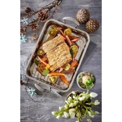 Arrostiera Rettangolare Scanpan Impact 42×26 Cm - Acciaio Inox Con Griglia 9 Arrostiera Rettangolare Scanpan Impact 42×26 Cm - Acciaio Inox Con Griglia -Peroni Kitchen Negozio arrostiera scanpan impact 42x26cm 4