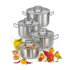 Batteria Di Pentole Kuchenprofi Verona (5 Pezzi) In Acciaio Inox