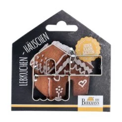 Tagliabiscotti Per Tazza CASETTA MARZAPANE 3D In Acciaio Inox Birkmann -Peroni Kitchen Negozio biscottino per tazza casetta marzapane 4