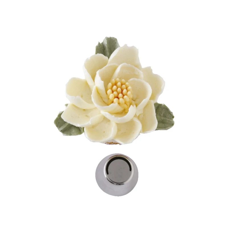 Bocchetta Diretta 3D Petalo Grande N.4 In Acciaio Inox Decora 1 Bocchetta Diretta 3D Petalo Grande N.4 In Acciaio Inox Decora