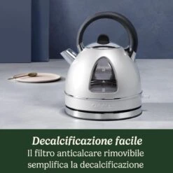 Bollitore Elettrico Tradizionale Cuisinart 1,7L Argento CTK17SE -Peroni Kitchen Negozio bollitore elettrico cuisinart 1 7l stile tradizionale ctk17se 2