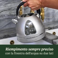 Bollitore Elettrico Tradizionale Cuisinart 1,7L Argento CTK17SE -Peroni Kitchen Negozio bollitore elettrico cuisinart 1 7l stile tradizionale ctk17se 4