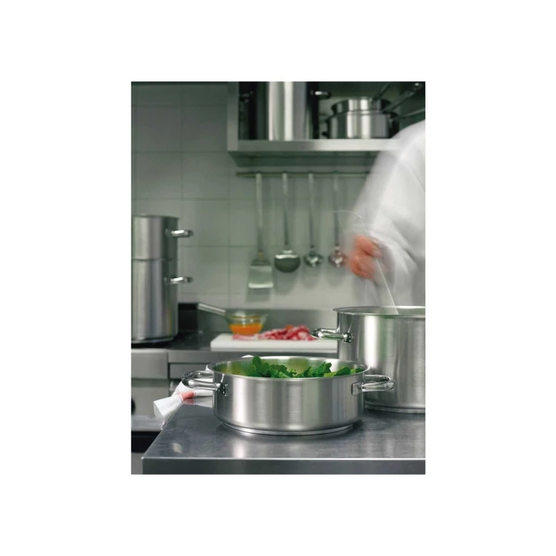 Casseruola Bassa Ø18cm In Acciaio Inox 2 Manici Serie 1000 Paderno 2 Casseruola Bassa Ø18cm In Acciaio Inox 2 Manici Serie 1000 Paderno - immagine 2