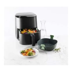 Lekue Cestello In Silicone Per Friggitrice Ad Aria 25x25cm H8,5cm Lékué -Peroni Kitchen Negozio cestello silicone friggitrice lekue xlarge 6