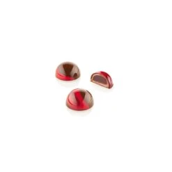 KIT SEMISFERA 01 CH013 Stampo In Tritan Pralina Di Cioccolato 24 Impronte Ø3,1cm H1,6cm + Inserto In Silicone Silikomart