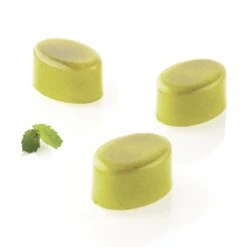 OVALE 01-P CH014 Stampo In Tritan Pralina Di Cioccolato 24 Impronte 3,3x2,3cm H1,5cm Silikomart