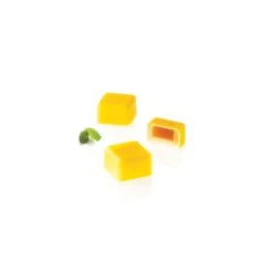 KIT QUADRO 01 CH015 Stampo In Tritan 24 Praline 2,5x2,5cm H1,5cm + Inserto In Silicone Silikomart