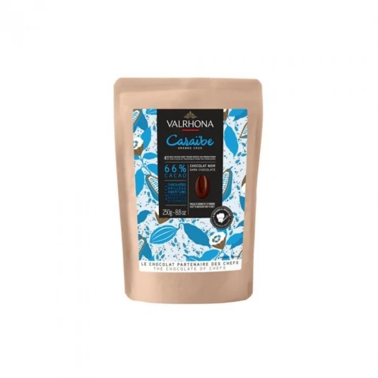 Cioccolato Fondente CARAIBE 66% Sacchetto Da 250gr Valrhona 1 Cioccolato Fondente CARAIBE 66% Sacchetto Da 250gr Valrhona