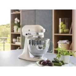 Ciotola In Acciaio Inox 4,8L Finitura Martellata Per Planetaria KitchenAid Con Testa Reclinabile 5KSM5SSBHM -Peroni Kitchen Negozio ciotola acciaio inox effetto martellato 48l kitchenaid 2