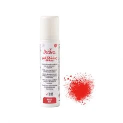 Colorante Spray Metallizzato Rosso 75ml (No E171) Decora