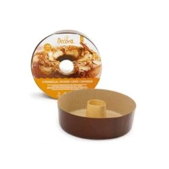 Forma Savarin 1Kg Stampo In Carta Ø22cm H7cm - Conf 3 Pz Decora -Peroni Kitchen Negozio confezione 3 stampi ciambella in carta da forno 2