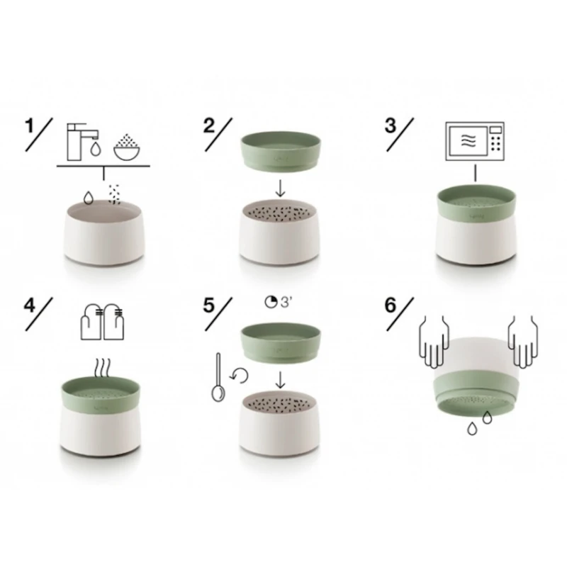 Lekue Cuoci Riso E Cereali Per Microonde 1 Litro Lékué 2 Lekue Cuoci Riso E Cereali Per Microonde 1 Litro Lékué - immagine 2