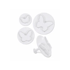 Cutter FARFALLE Con Espulsore Set 3 Pz In Plastica Stadter