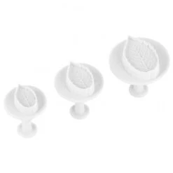 Cutter FOGLIA Con Espulsore - Set 3 Pz In Plastica Paderno