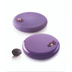 DECOR ROUND 140 Stampo In Silicone 2 Impronte Ø10,5cm H1,7cm Silikomart