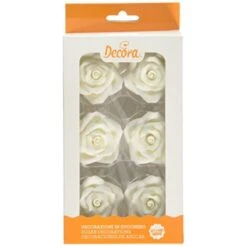 Decorazioni In Zucchero Rose Grandi - Conf 6 Pezzi Decora 5 Decorazioni In Zucchero Rose Grandi - Conf 6 Pezzi Decora -Peroni Kitchen Negozio decorazioni in zucchero roselline grandi cf 6 pz 2