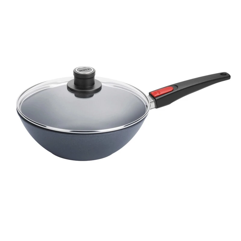 Woll Diamond Lite Wok 26cm Con Antiaderente Diamantato E Coperchio 1 Woll Diamond Lite Wok 26cm Con Antiaderente Diamantato E Coperchio
