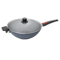 Woll Diamond Lite Wok 34cm Con Antiaderente Diamantato E Coperchio