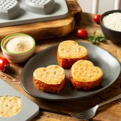 DUO CUORE Stampo In Silicone 6 Impronte Decorflex - Set 2 Pz Decora -Peroni Kitchen Negozio duo cuore stampo in silicone set 2 pz decora 2