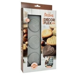 DUO CUORE Stampo In Silicone 6 Impronte Decorflex - Set 2 Pz Decora