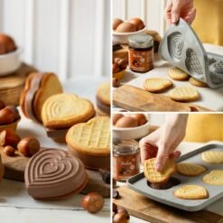 DUO CUORE Stampo In Silicone 6 Impronte Decorflex - Set 2 Pz Decora -Peroni Kitchen Negozio duo cuore stampo in silicone set 2 pz decora 3