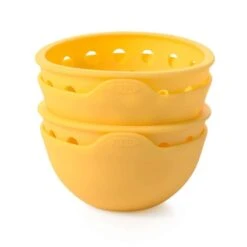 Egg Poacher In Silicone Giallo Per Uovo In Camicia Set 2 Pz Oxo Good Grips -Peroni Kitchen Negozio egg poacher uovo in camicia 4
