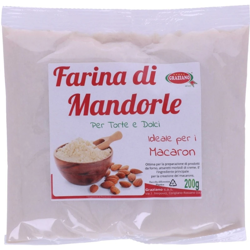 Farina Di Mandorle 200gr Graziano 1 Farina Di Mandorle 200gr Graziano