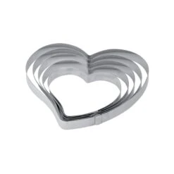 X31 Fascia Inox Cuore 15x14cm H2cm Pavoni