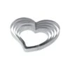 X35 Fascia Inox Cuore 22x20cm H2cm Pavoni
