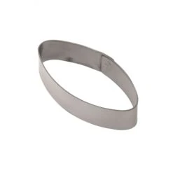 X17 Fascia Inox Ellisse Monoporzione 9x4,5cm H2cm Pavoni