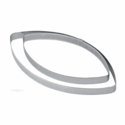 Fascia Microforata Inox Ellisse 21x11,5cm H2cm Per Crostata XF19 Pavoni