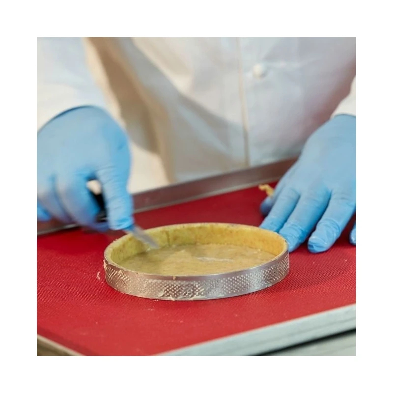 Fascia Microforata Inox Ovale 12,5x3cm H2cm Per Crostata Monoporzione XF15 Pavoni 2 Fascia Microforata Inox Ovale 12,5x3cm H2cm Per Crostata Monoporzione XF15 Pavoni - immagine 2