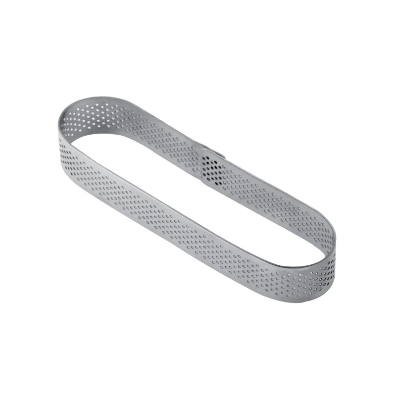 Fascia Microforata Inox Ovale 12,5x3cm H2cm Per Crostata Monoporzione XF15 Pavoni 1 Fascia Microforata Inox Ovale 12,5x3cm H2cm Per Crostata Monoporzione XF15 Pavoni