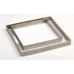 Fascia Microforata Inox Quadrata 15x15cm H2cm Per Crostata XF151520 Pavoni