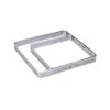 Fascia Microforata Inox Quadrata Angoli Stondati 19x19cm H2cm Per Crostata XF04 Pavoni