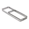Fascia Microforata Inox Rettangolare Angoli Stondati 29x9cm H2cm Per Crostata XF08 Pavoni