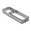 Fascia Microforata Inox Rettangolare Angoli Stondati 19x8cm H3,5cm Per Crostata XF09 Pavoni