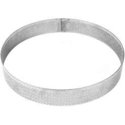 Anello Microforato Inox Rotondo Ø17cm H3,5cm Per Crostata XF1735 Pavoni