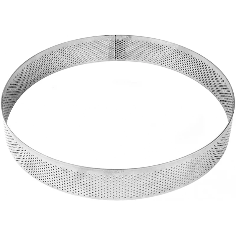 Anello Microforato Inox Rotondo Ø19cm H3,5cm Per Crostata XF1935 Pavoni 1 Anello Microforato Inox Rotondo Ø19cm H3,5cm Per Crostata XF1935 Pavoni