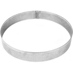 Anello Microforato Inox Rotondo Ø23cm H3,5cm Per Crostata XF2335 Pavoni