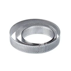 Anello Microforato Inox Rotondo Ø9cm H3,5cm Per Crostata Monoporzione XF9035 Pavoni 5 Anello Microforato Inox Rotondo Ø9cm H3,5cm Per Crostata Monoporzione XF9035 Pavoni -Peroni Kitchen Negozio fascia inox microforata rotonda d 9 cm h 35 cm 2