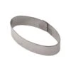 X18 Fascia Inox Ovale Monoporzione 8,5x4,5cm H2cm Pavoni