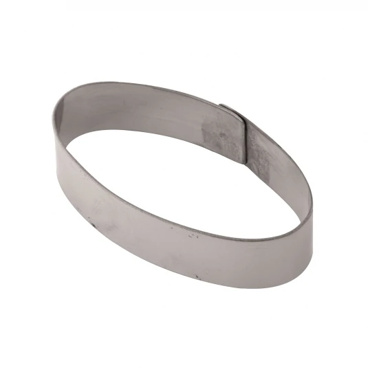 X18 Fascia Inox Ovale Monoporzione 8,5x4,5cm H2cm Pavoni 1 X18 Fascia Inox Ovale Monoporzione 8,5x4,5cm H2cm Pavoni