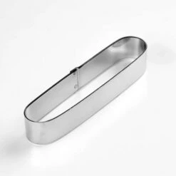 X21 Fascia Inox Ovale Stretto Monoporzione 11,5x2cm H2cm Pavoni