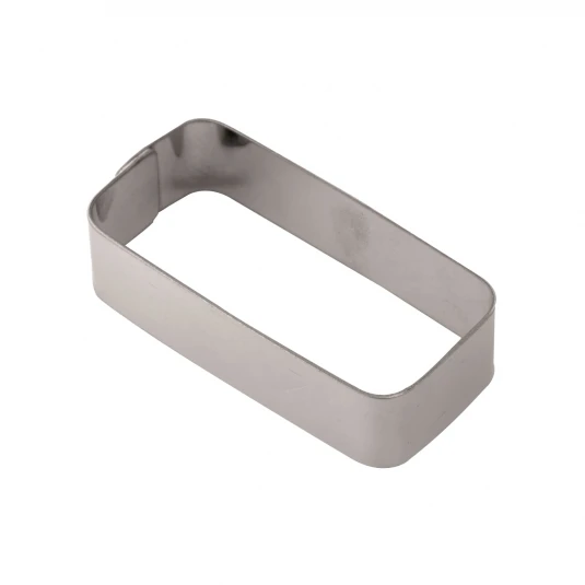 X19 Fascia Inox Rettangolare Monoporzione 8x4cm H2cm Pavoni 1 X19 Fascia Inox Rettangolare Monoporzione 8x4cm H2cm Pavoni