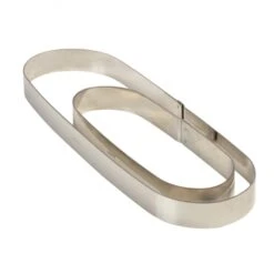 XO186020 Fascia Inox Ovale 18x6cm H2cm Pavoni