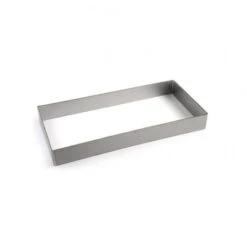 X423040 Fascia Inox Rettangolare 39x29cm H5cm Pavoni